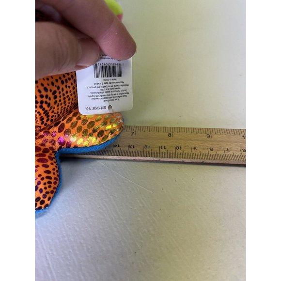 Goffa Sparkly Shiny Orange Small Medium Octopus Lot Plush Smiling Stuffed Animal - Picture 11 of 11